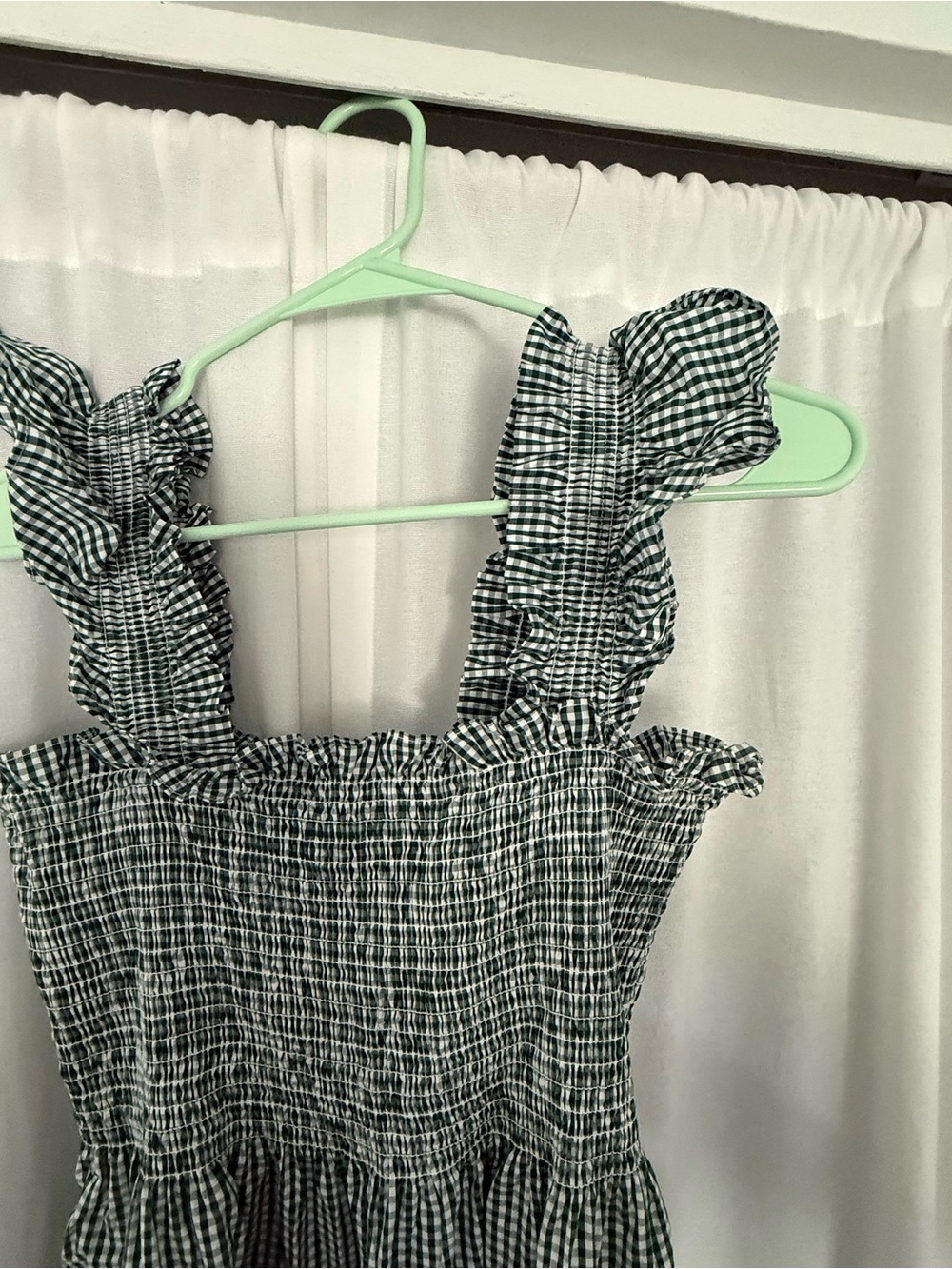 Hill House Emerald Gingham Ellie Nap Dress size S EUC - Picture 3 of 5